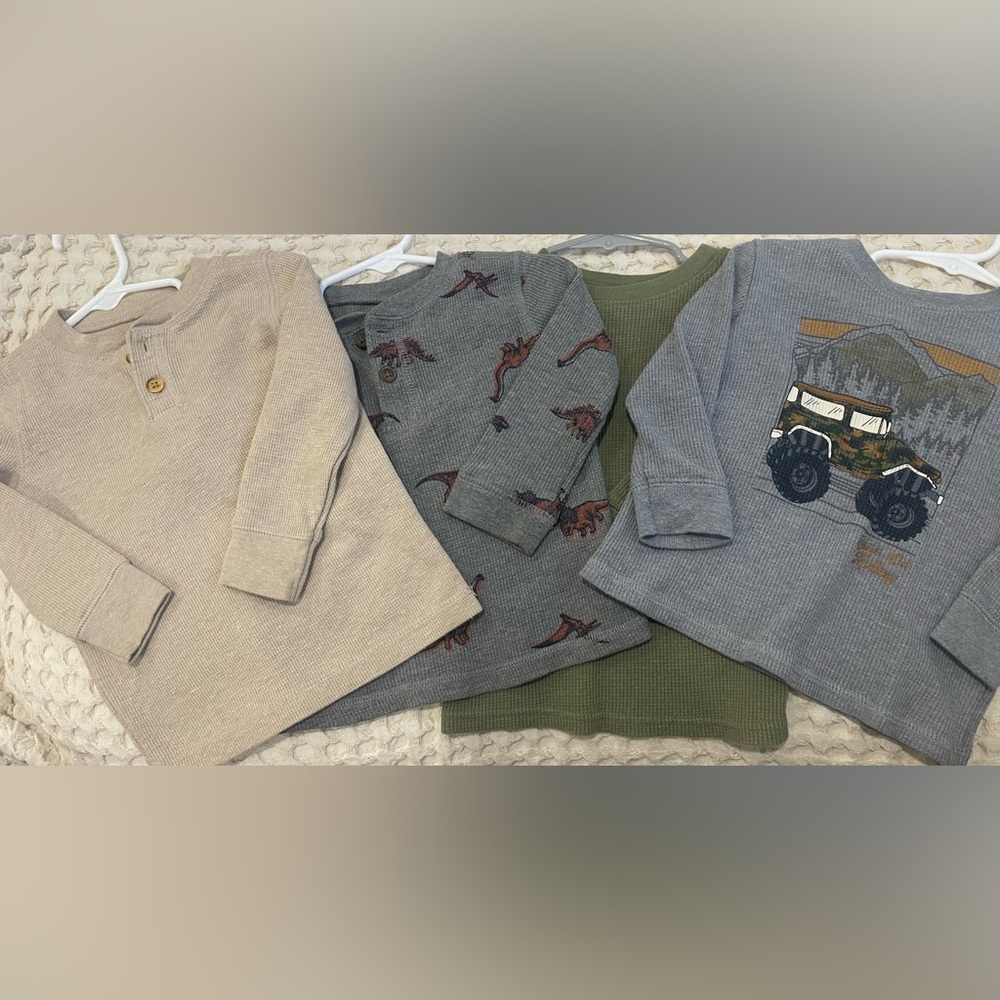 Set of Four Long Sleeve Toddler Shirts